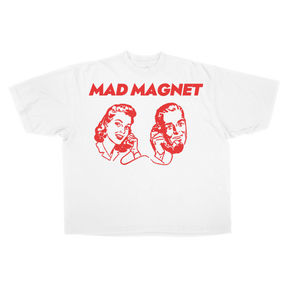 Mad Magnet Drop Tee - White - Front