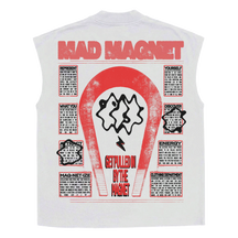 Mad Magnet Sleeveless Tee - White - Back