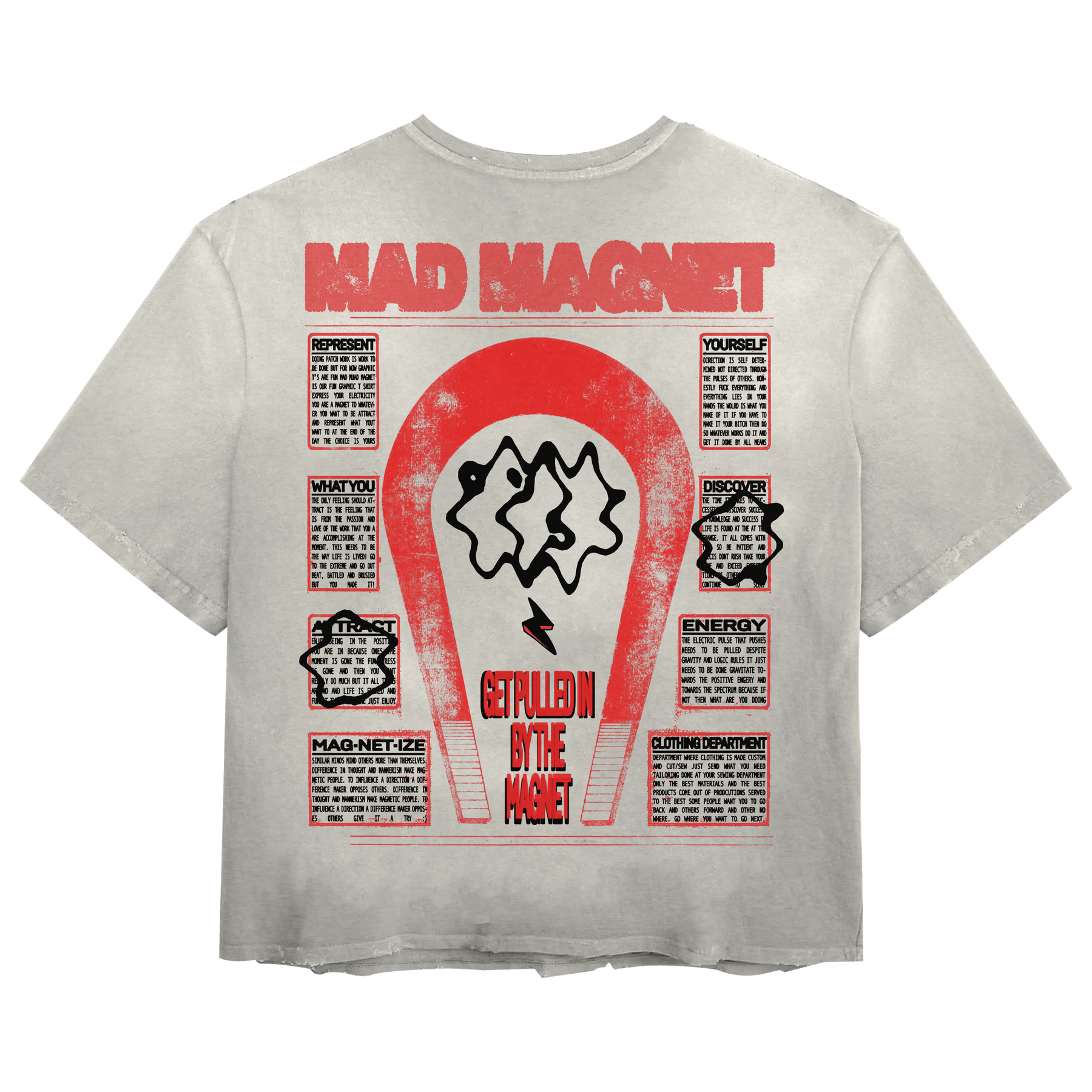 Mad Magnet Tee - White - Back