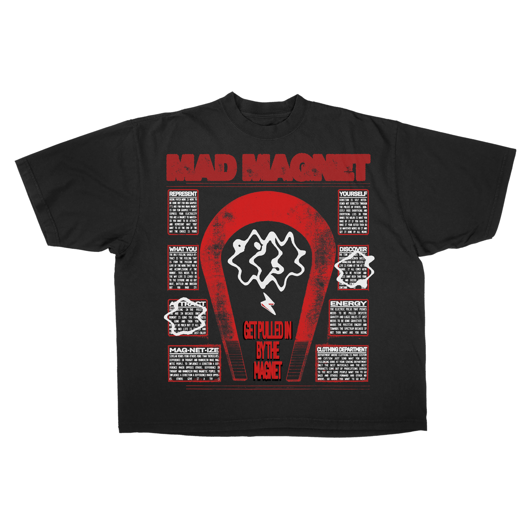 MAGNET Drop Tee - Black - Front