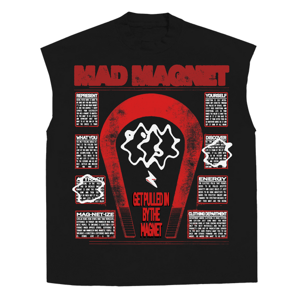 MAGNET Sleeveless Tee - Black - Front