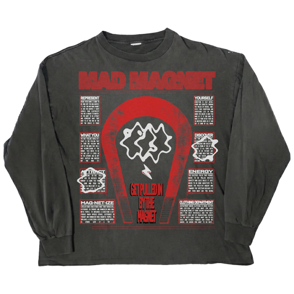 MAGNET L/S Tee - Black - Front