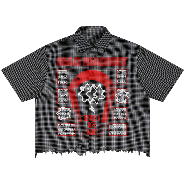 MAGNET Distress Button Up - Front