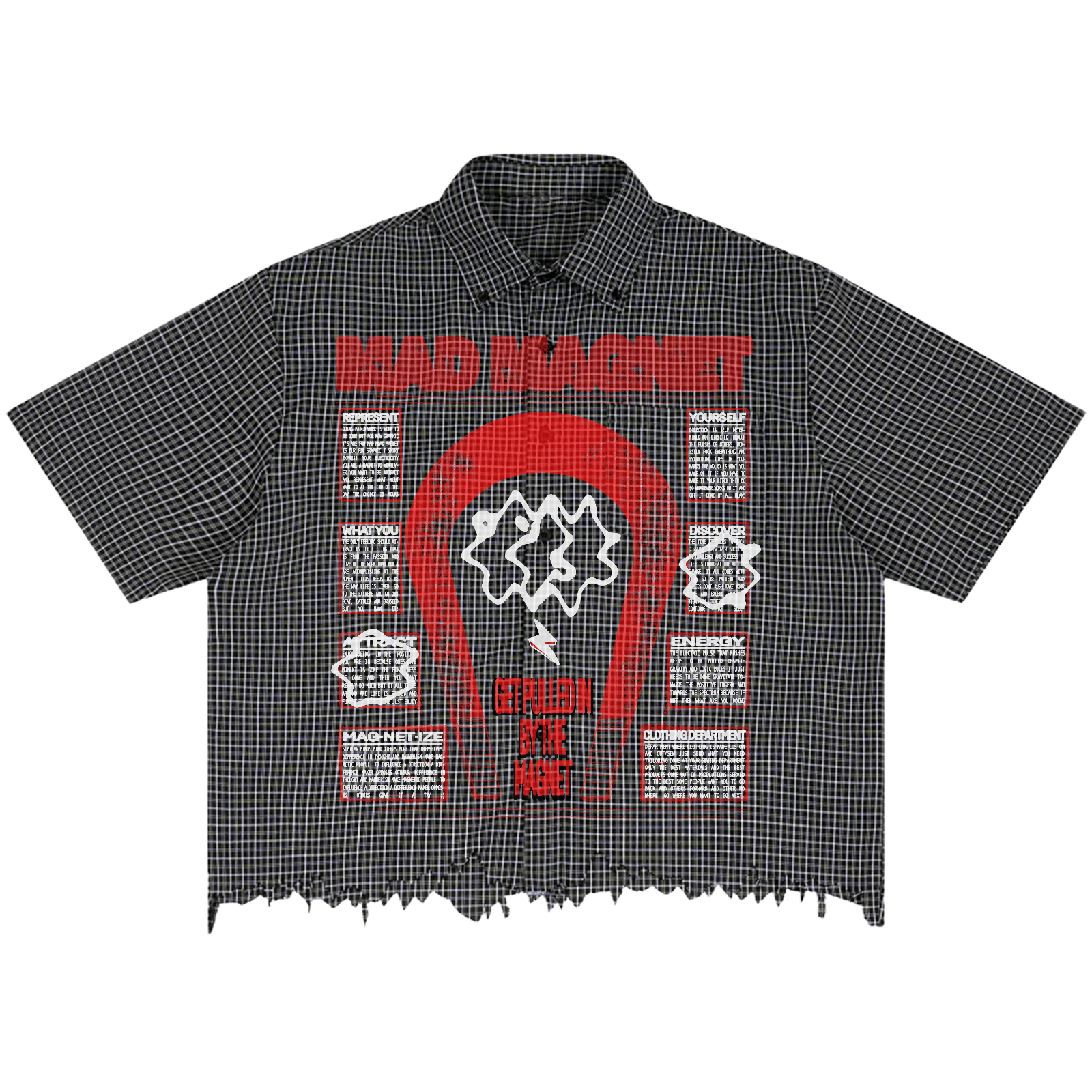 MAGNET Distress Button Up - Front
