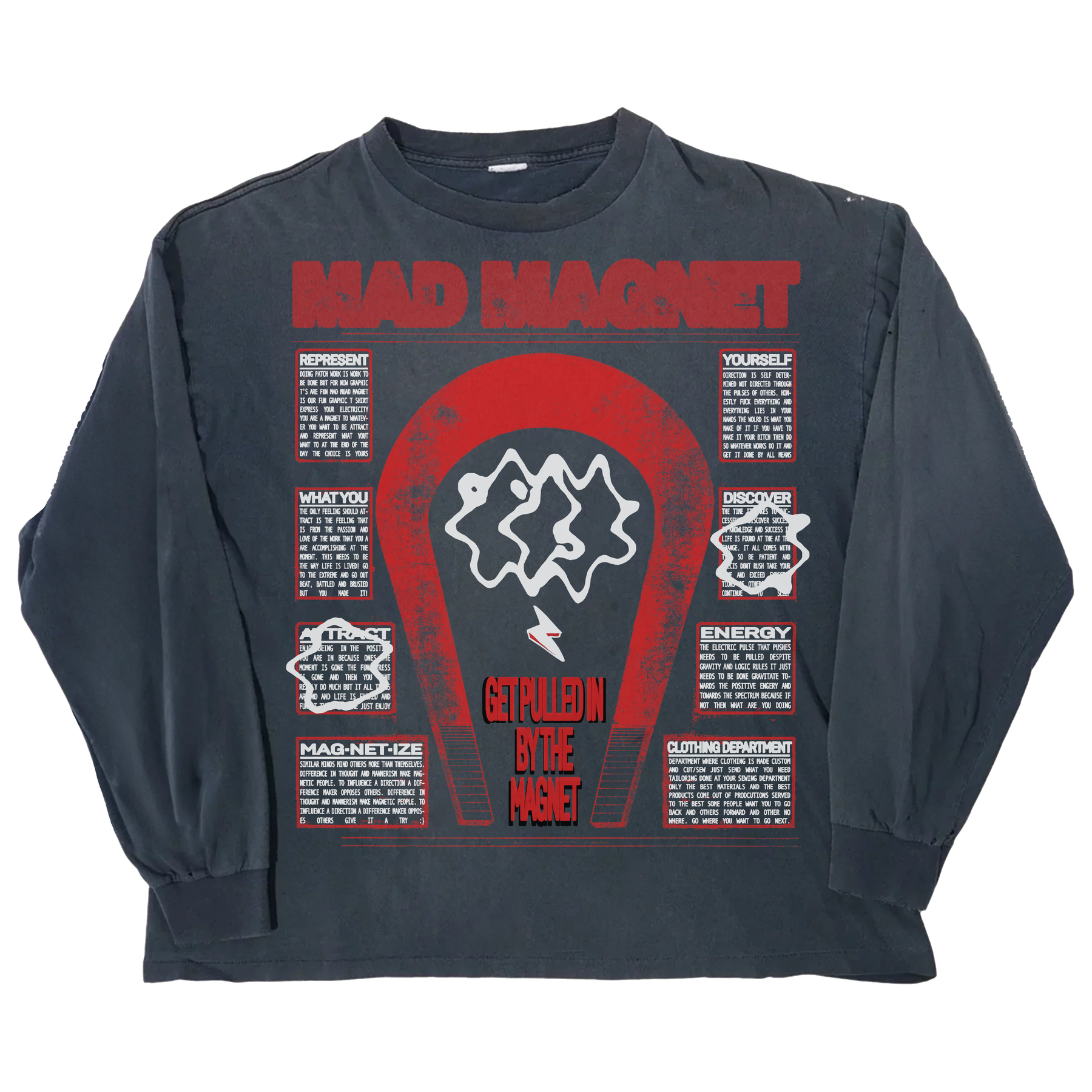 MAGNET L/S Tee - Blue - Front