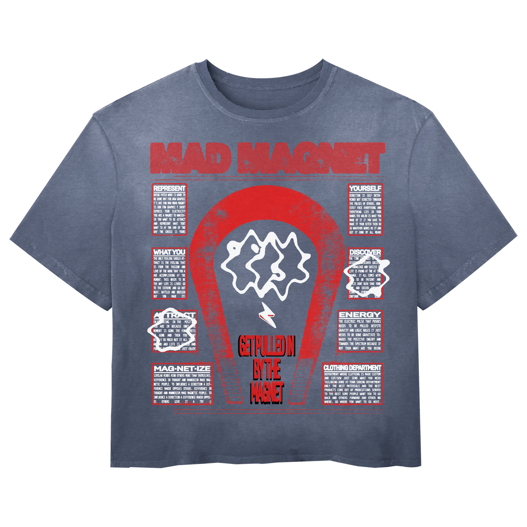 MAGNET Tee - Blue - Front