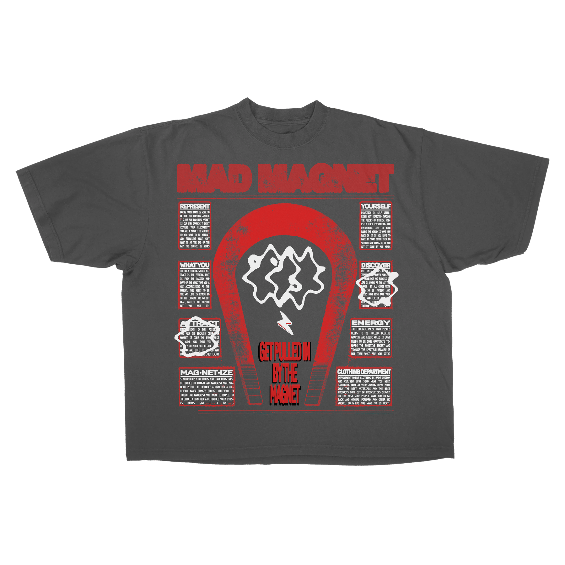 MAGNET Drop Tee - Grey - Front