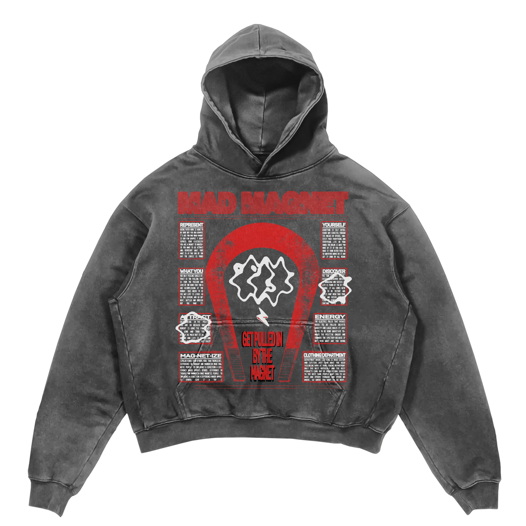 MAGNET Hoodie - Grey - Front