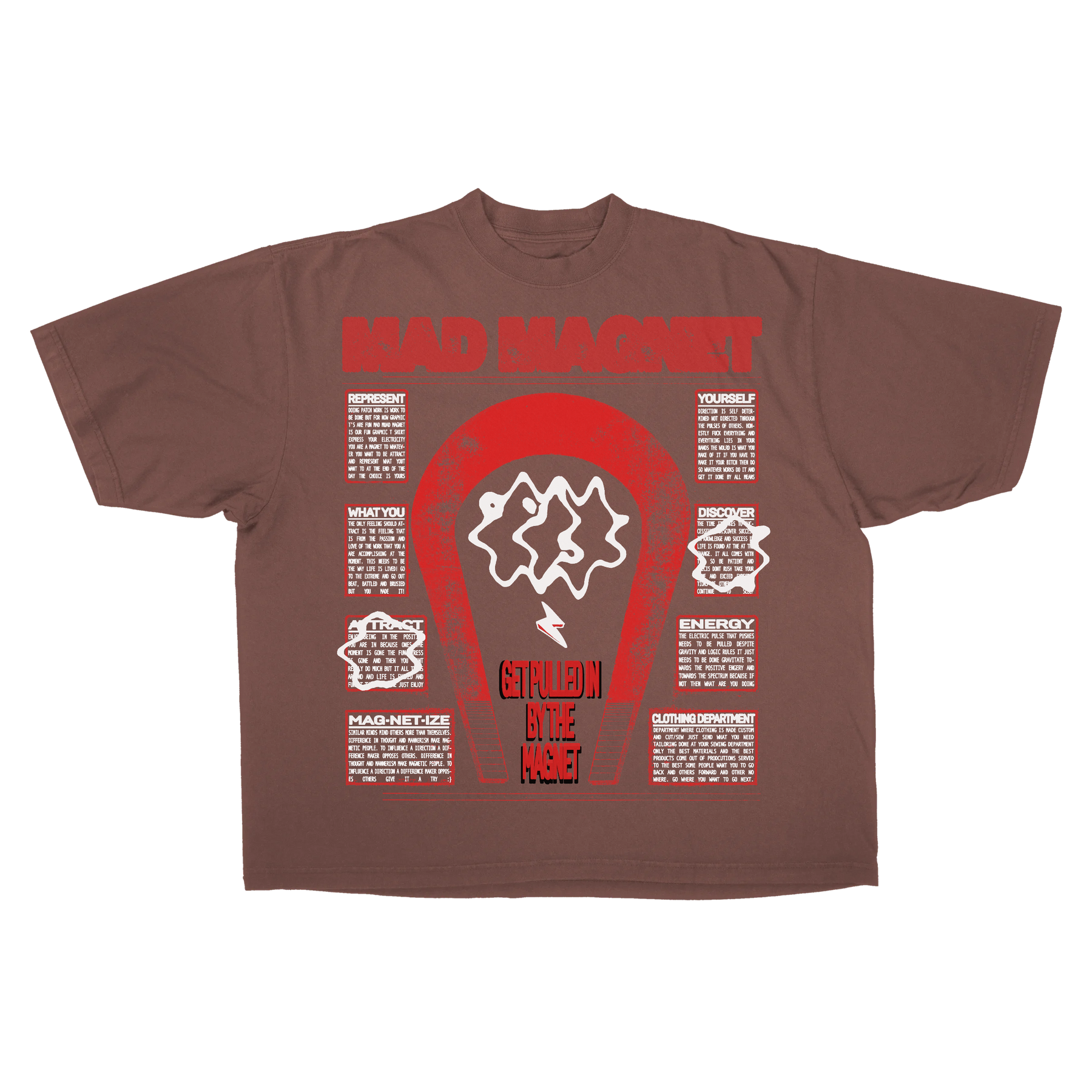 MAGNET Drop Tee - Mocha - Front