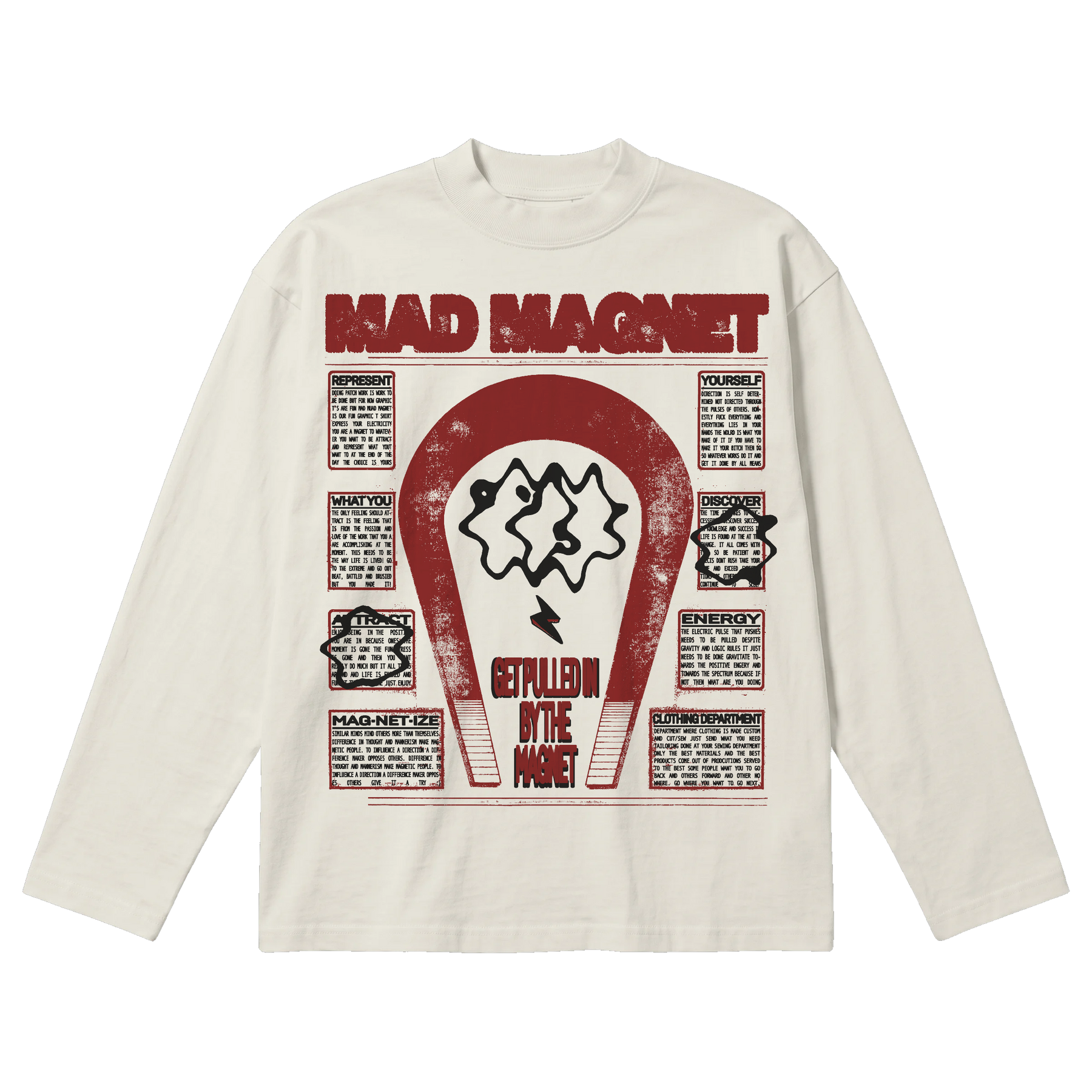 MAGNET Baggy L/S Tee - Off White - Front