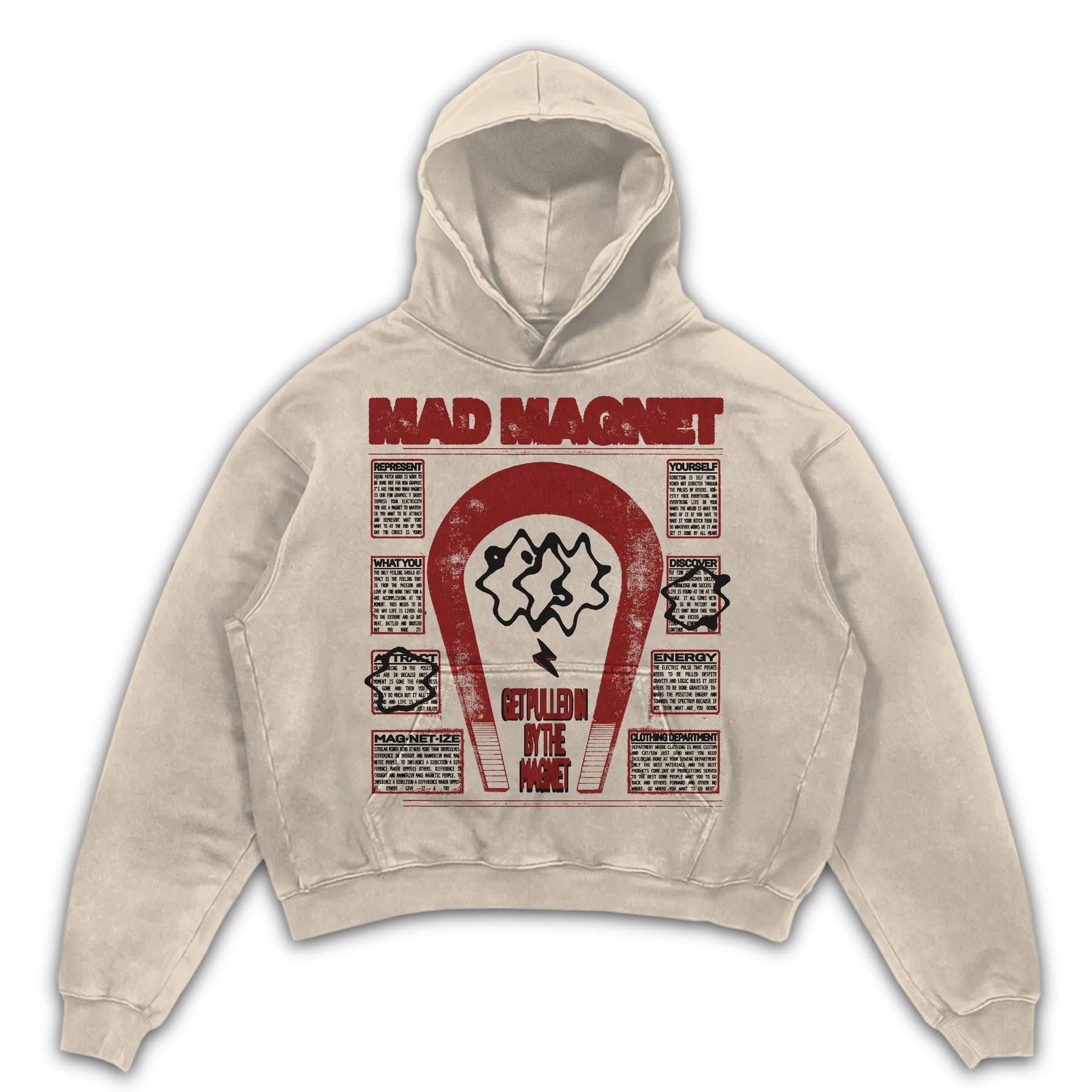 MAGNET Hoodie - Sand - Front