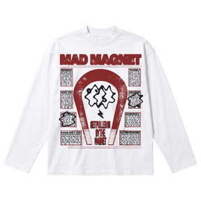 MAGNET Baggy L/S Tee - White - Front