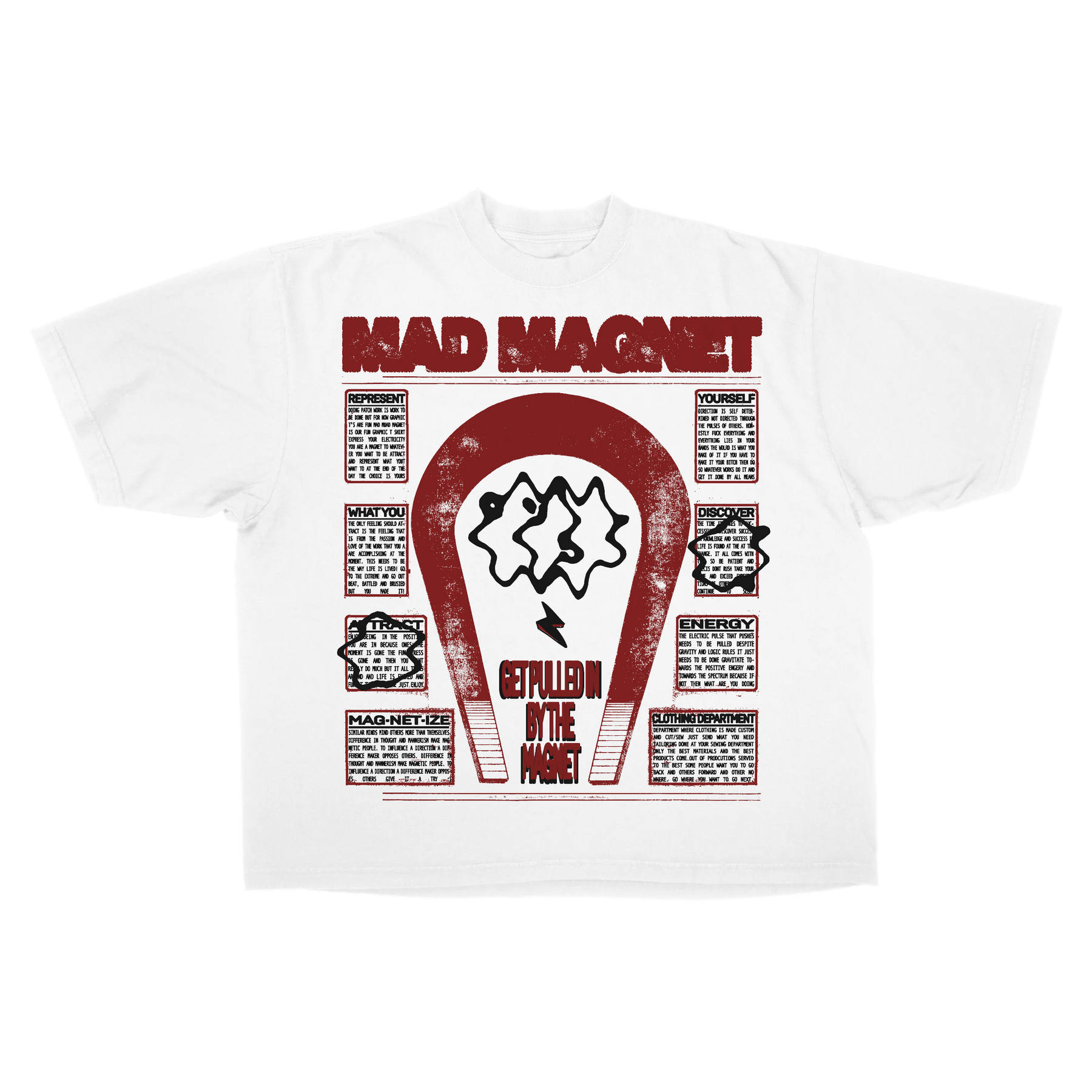 MAGNET Drop Tee - White - Front