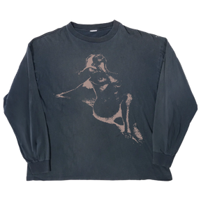 Much Obliged L/S Tee - Blue - Front
