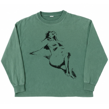 Much Obliged L/S Tee - Green - Front