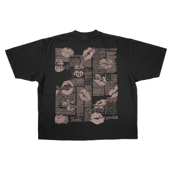 Much Obliged Baggy Tee - Black - Back
