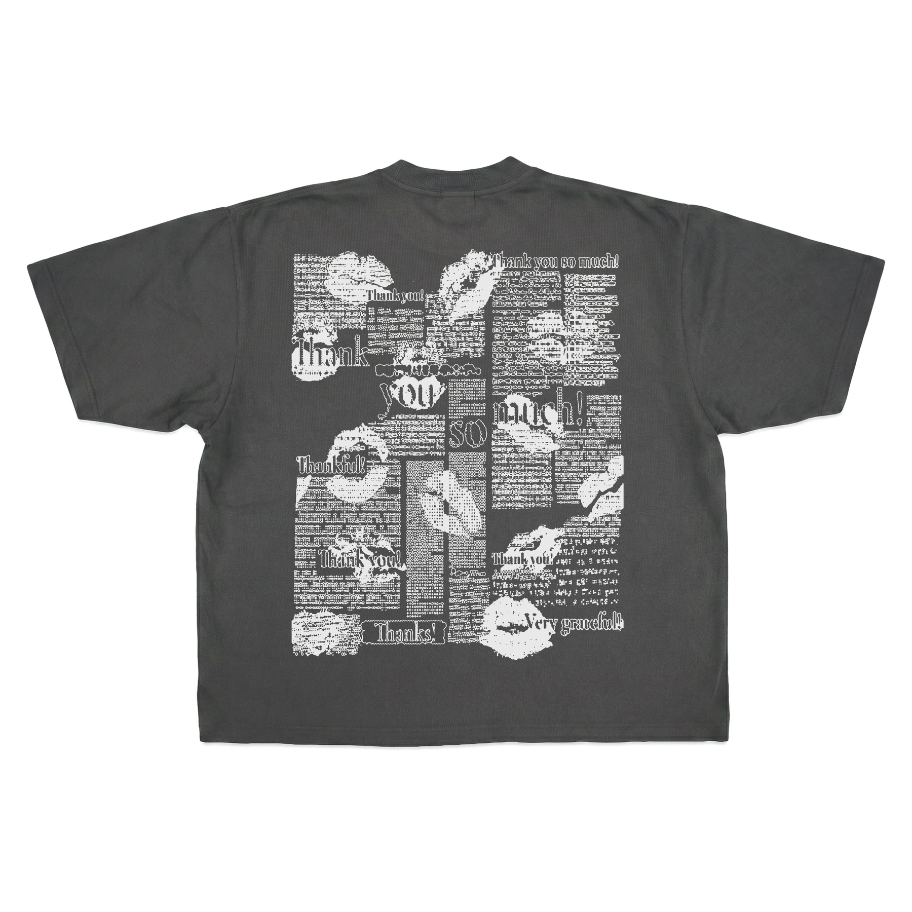 Much Obliged Drop Tee - Grey - Back