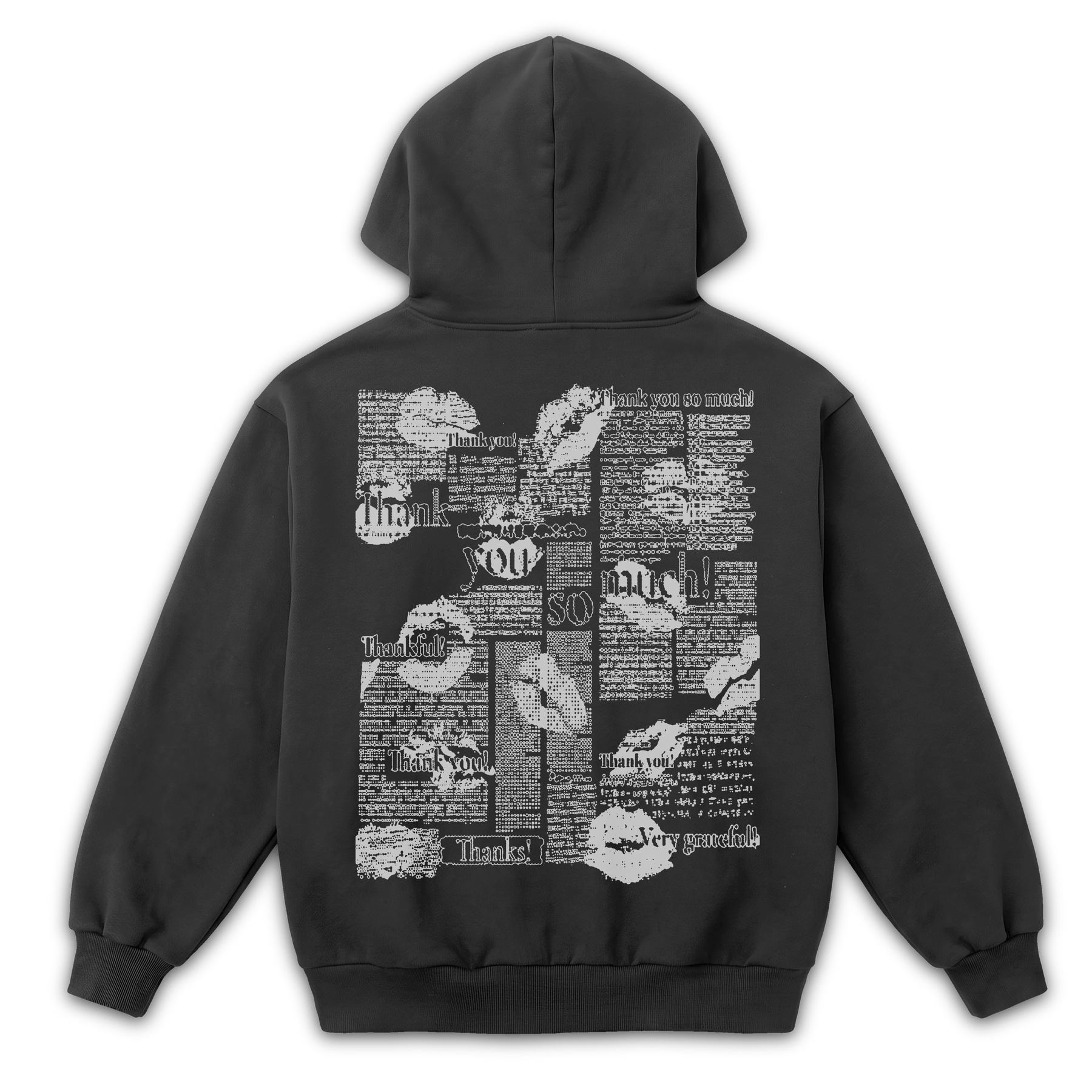 Much Obliged Zip Up - Grey - Back