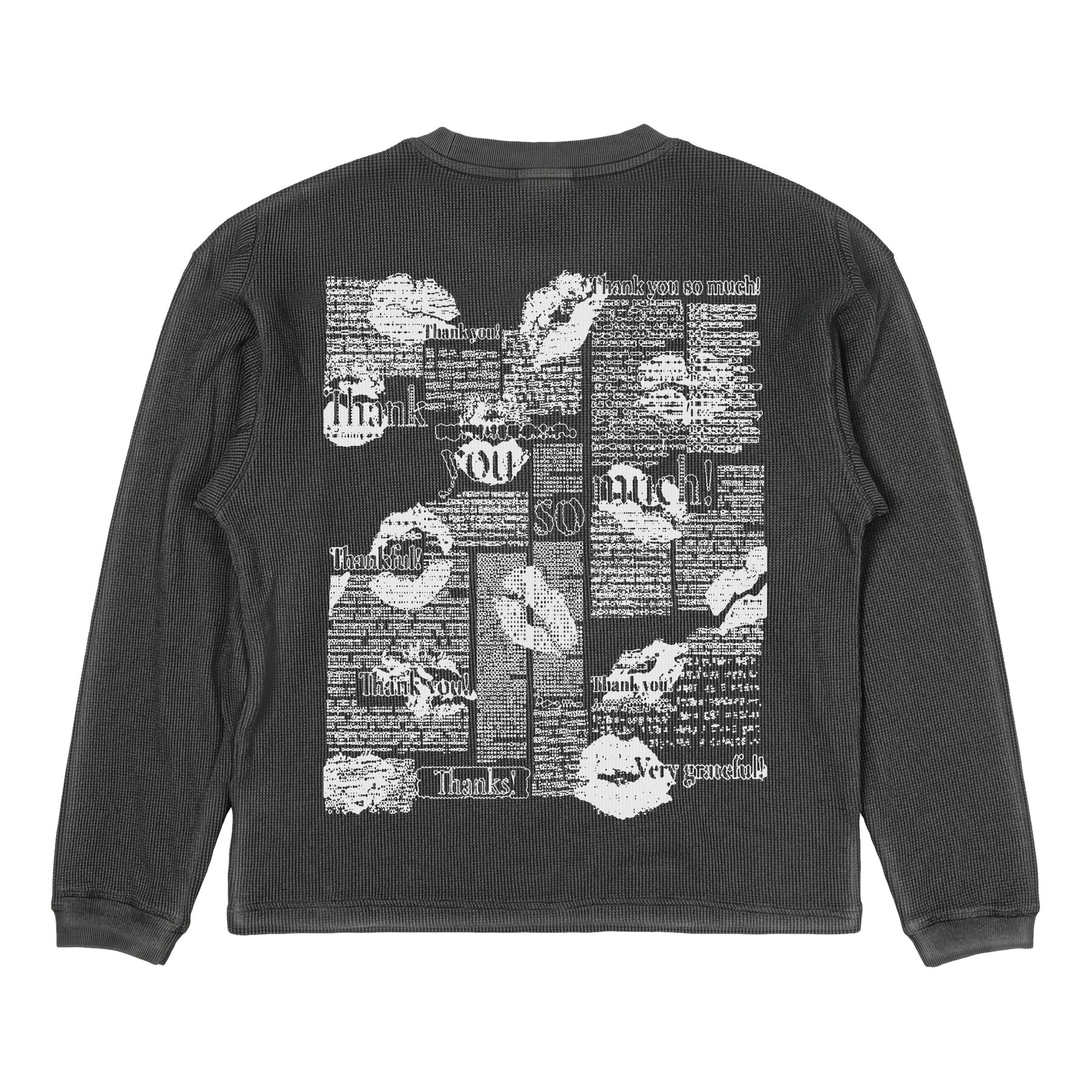 Much Obliged Thermal - Grey - Back