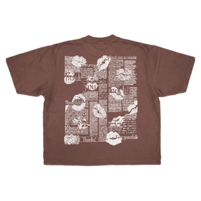Much Obliged Drop Tee - Mocha - Back