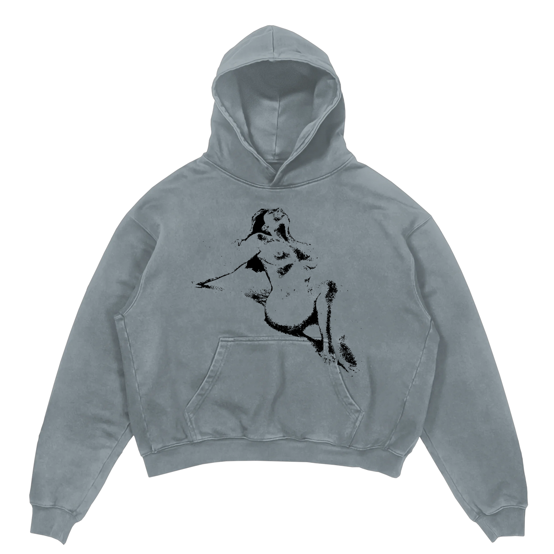 Much Obliged Hoodie - Sage - Front
