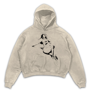 Much Obliged Hoodie - Sand - Front