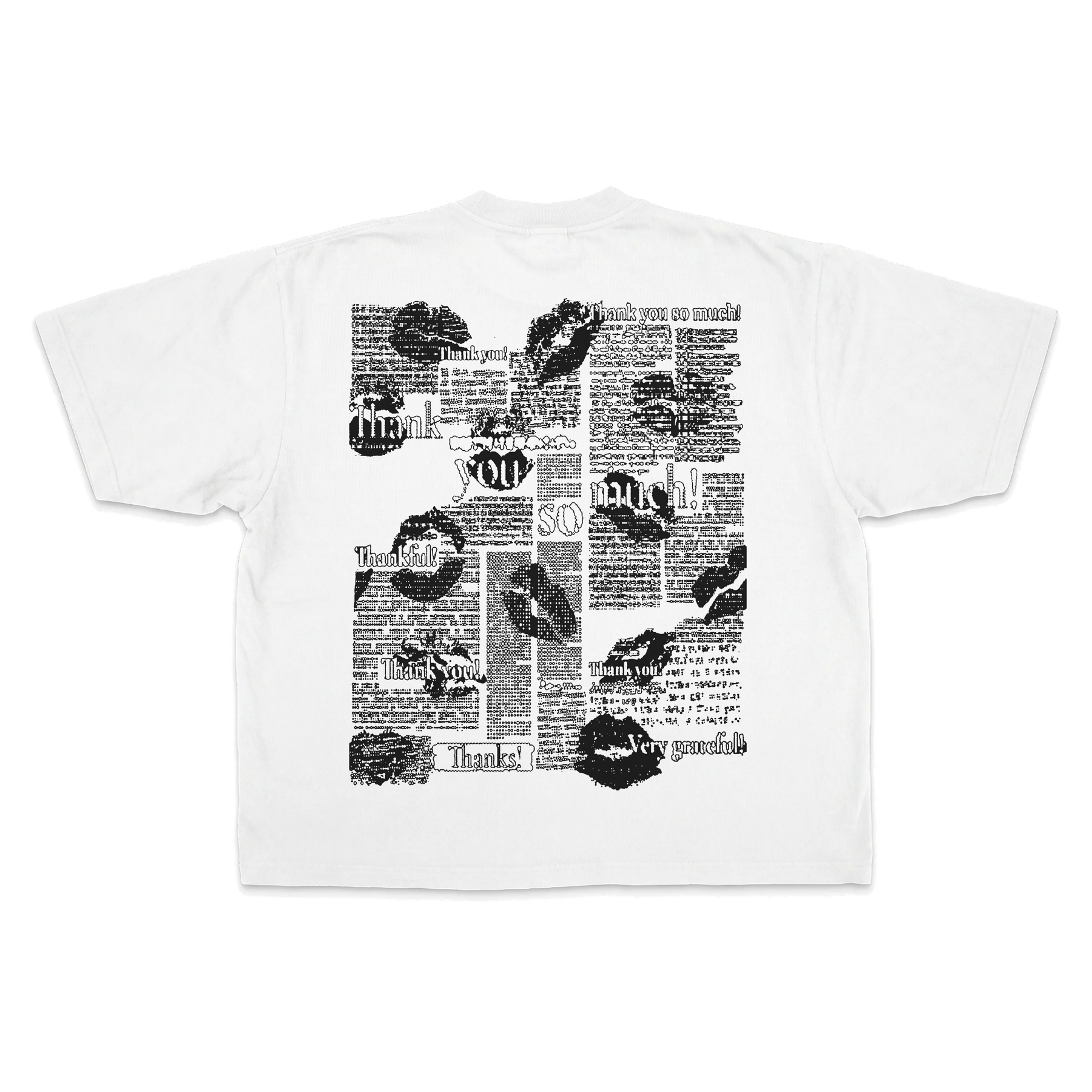 Much Obliged Drop Tee - White - Back