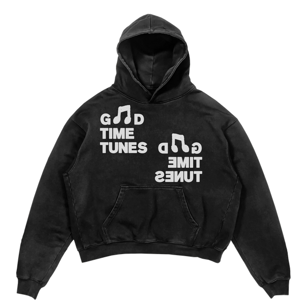 Music News Hoodie - Black - Front