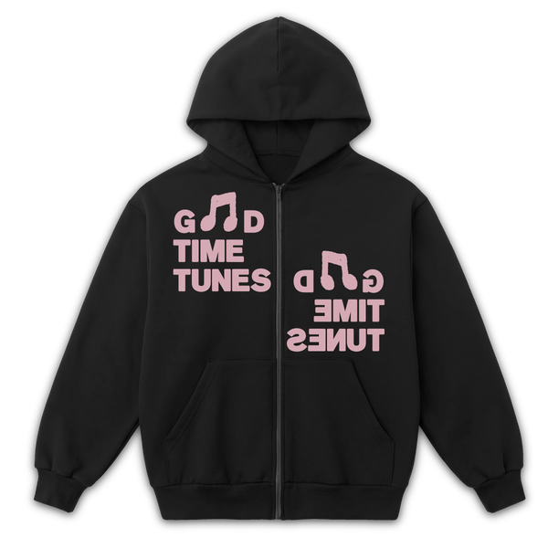 Music News Zip Up - Black - Front
