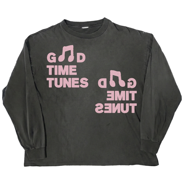Music News L/S Tee - Black - Front
