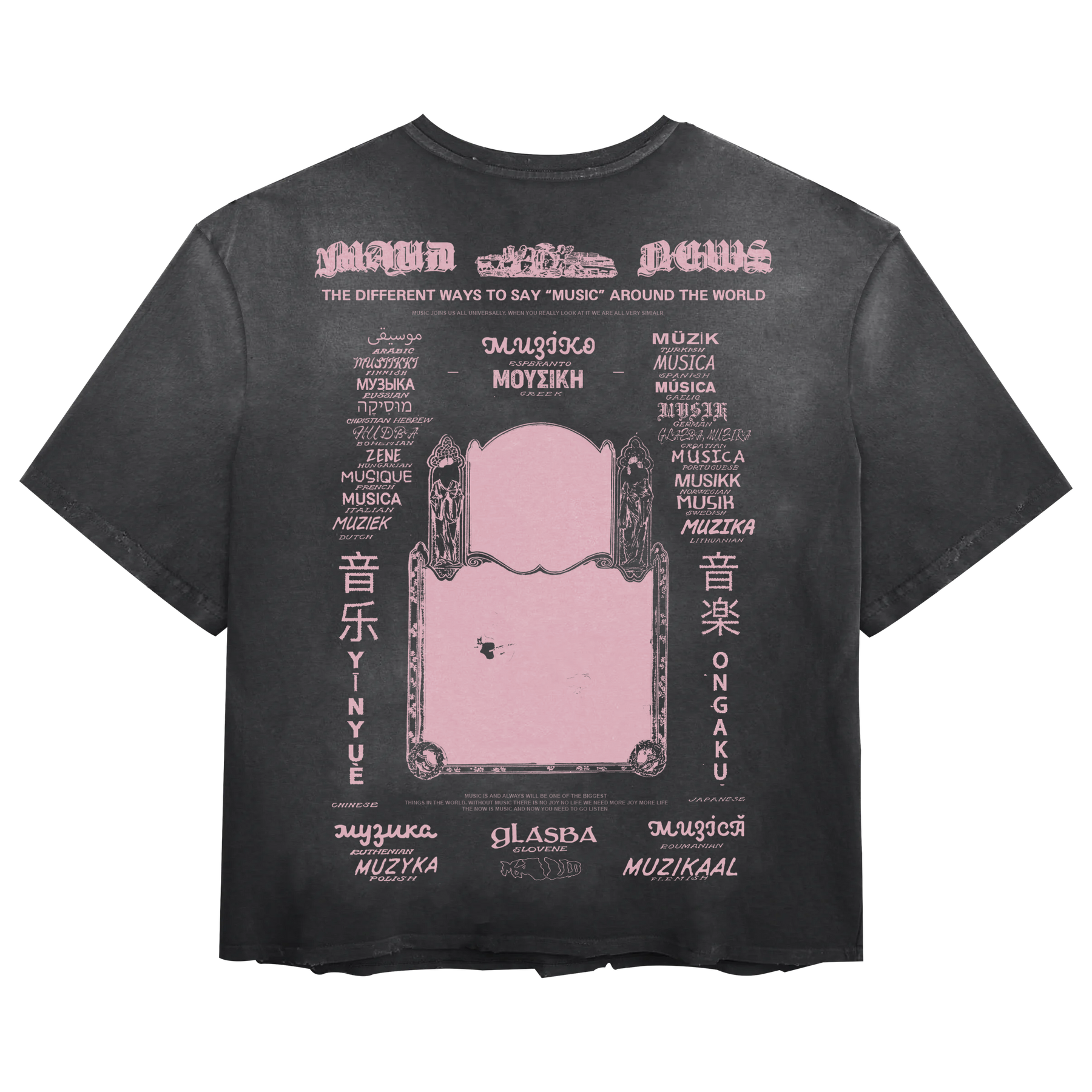 Music News Tee - Black - Back