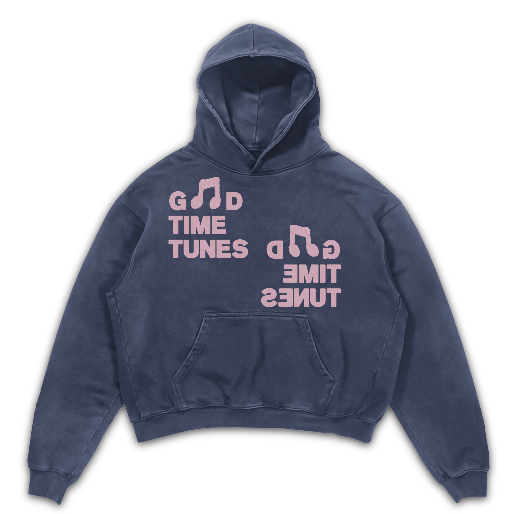 Music News Hoodie - Blue - Front