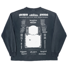 Music News L/S Tee - Blue - Back