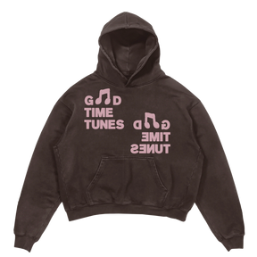 Music News Hoodie - Brown - Front
