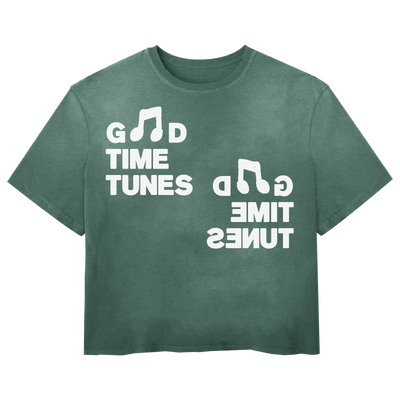 Music News Tee - Green - Front