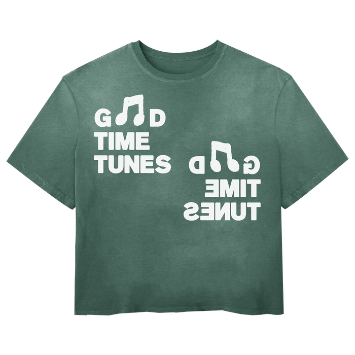 Music News Tee - Green - Front