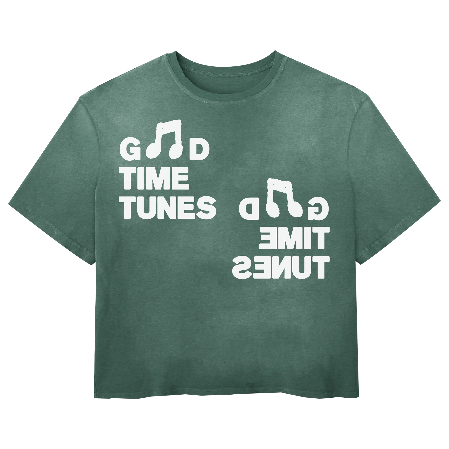 Music News Tee - Green - Front
