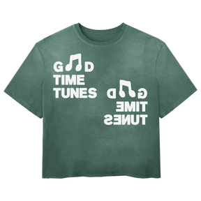 Music News Tee - Green - Front