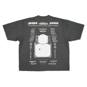Music News Drop Tee - Grey - Back