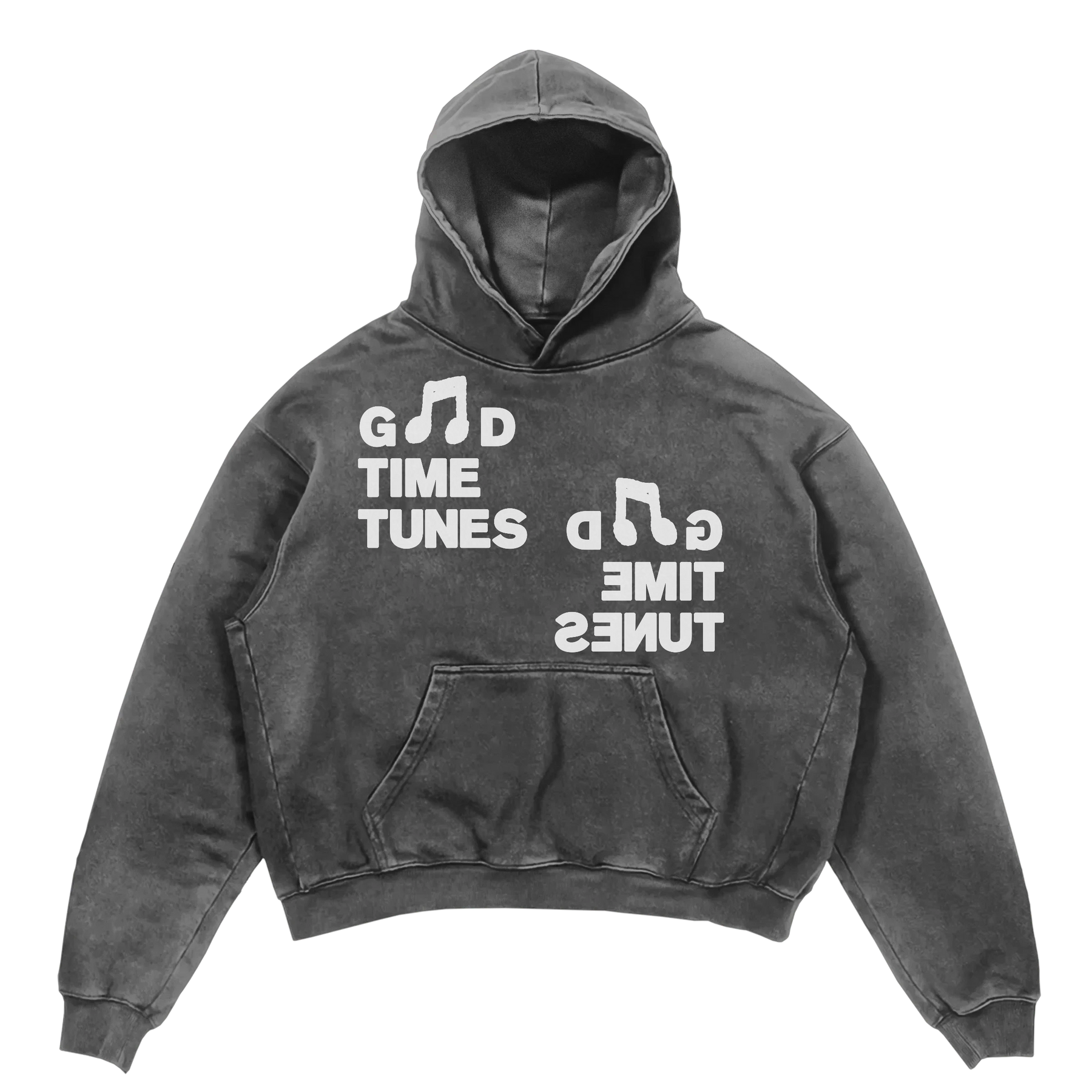 Music News Hoodie - Grey - Front