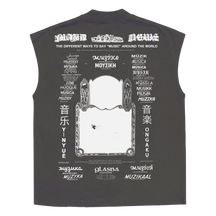 Music News Sleeveless Tee - Grey - Back
