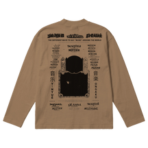 Music News Baggy L/S Tee - Latte - Back