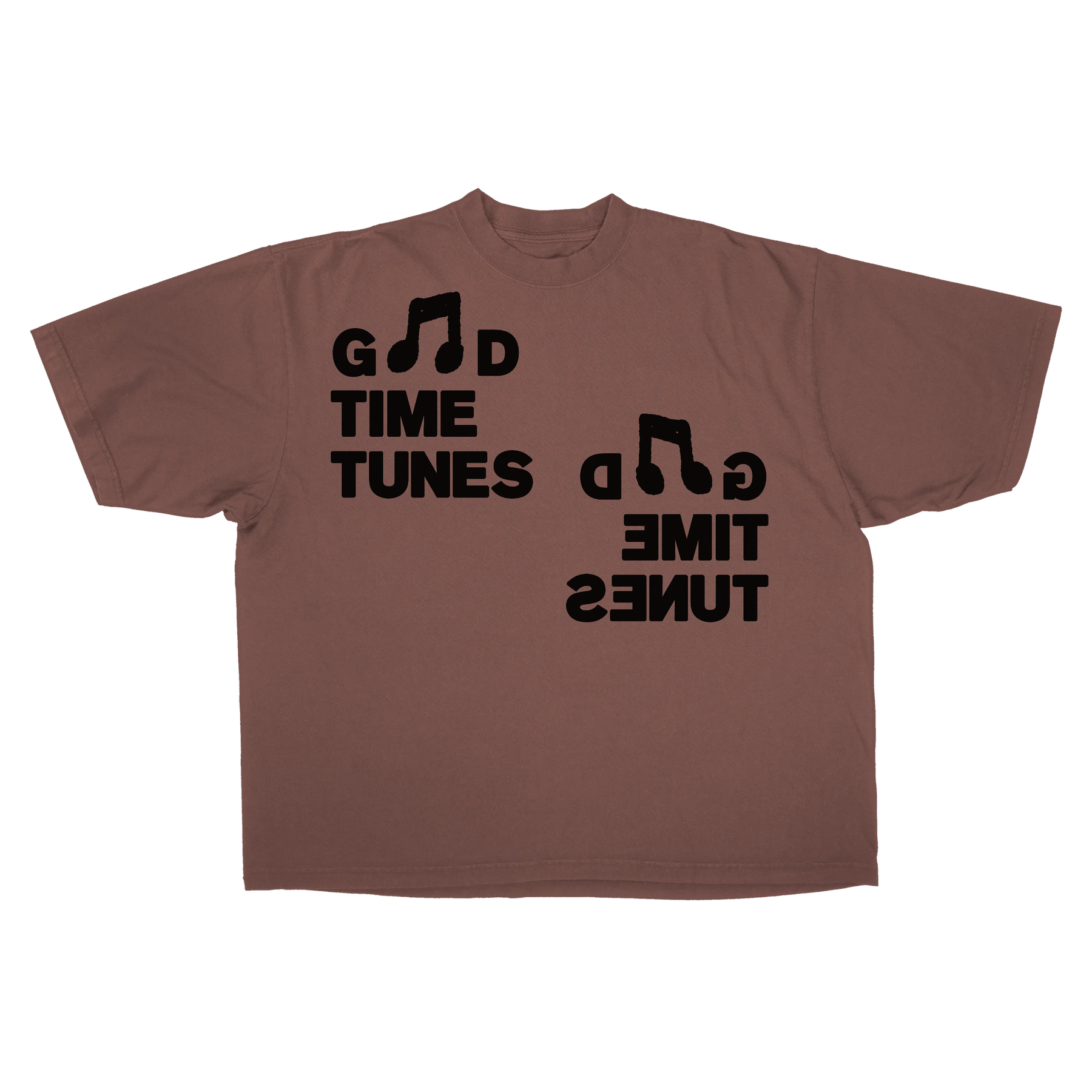 Music News Drop Tee - Mocha - Front