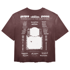 Music News Tee - Red - Back