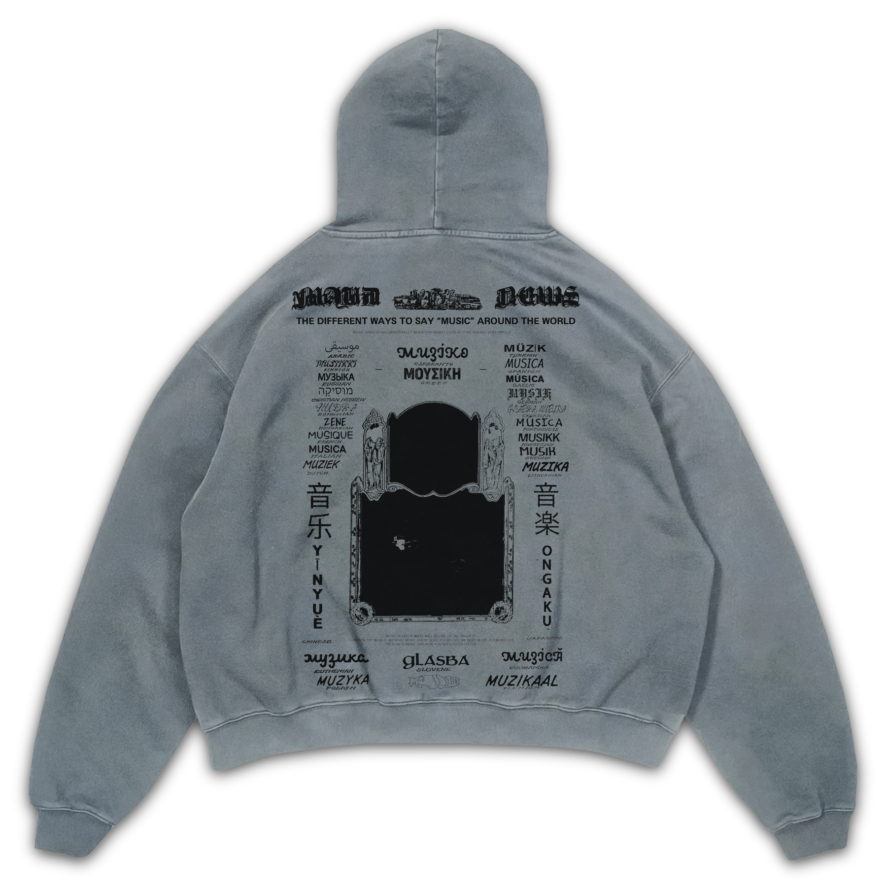 Music News Hoodie - Sage - Back