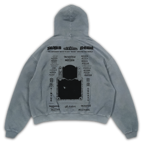 Music News Hoodie - Sage - Back