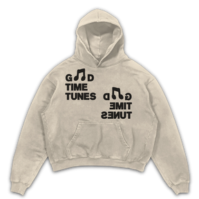 Music News Hoodie - Sand - Front