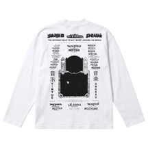 Music News Baggy L/S Tee - White - Back