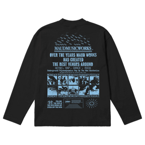 Music Works Baggy L/S Tee - Black - Back