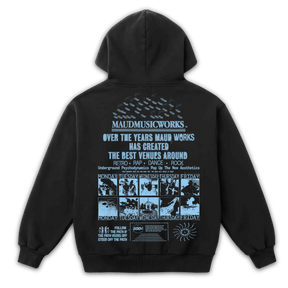 Music Works Zip Up - Black - Back